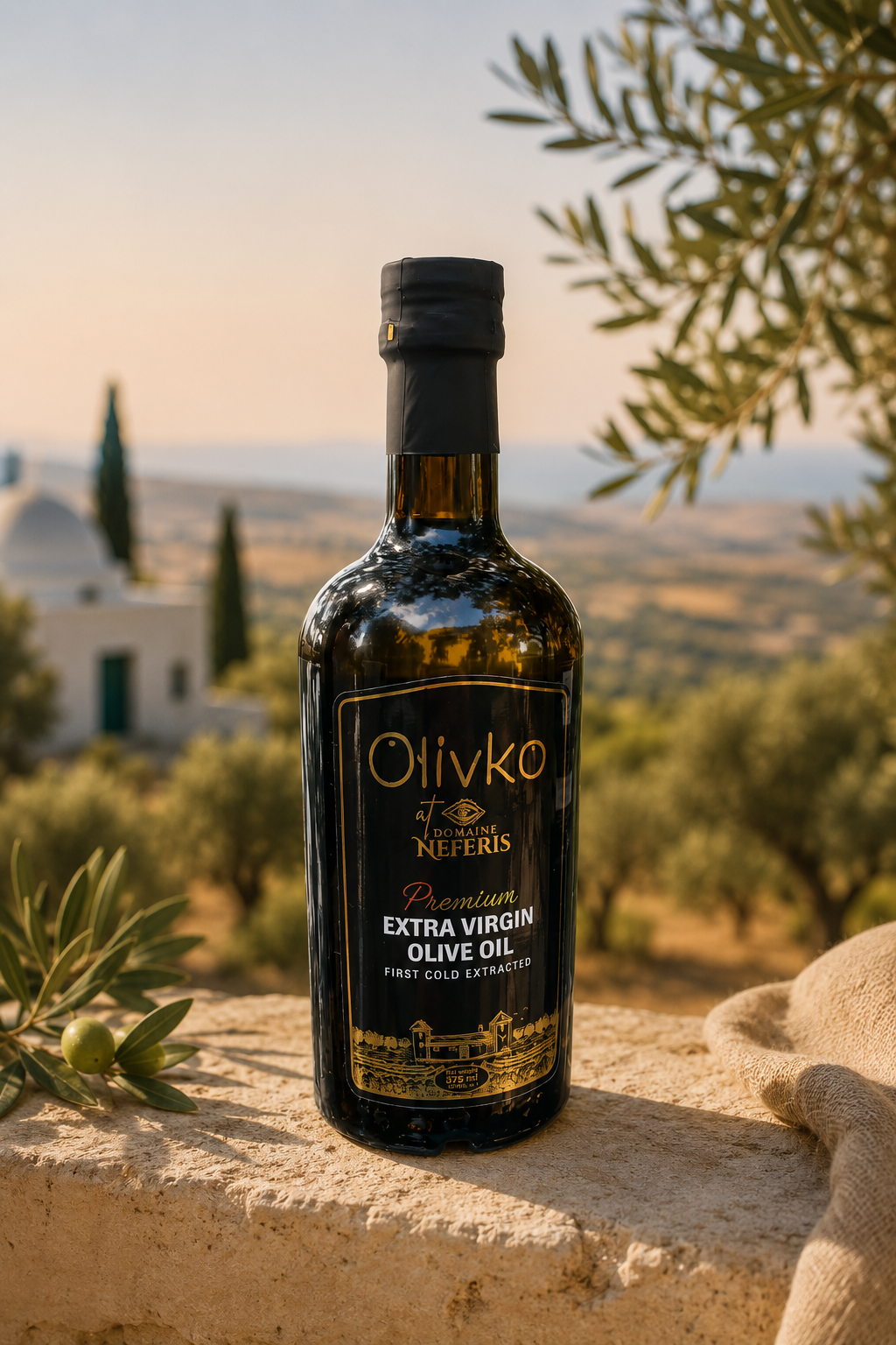 Olivko Domaine Neferis Premium Extra Virgin Olive Oil — 375 ml